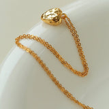 S925 Silver Irregular Small Love Pendant Necklace - floysun