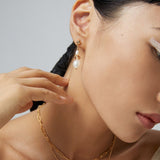 S925 Silver Natural Potatoes Baroque Pearl Earring - floysun