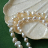 Shaped Irregular Baroque Pearl Necklace - floysun