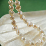 Shaped Irregular Baroque Pearl Necklace - floysun