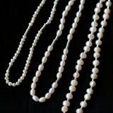 Simple Mini Pearl Silver Necklace B Style - floysun