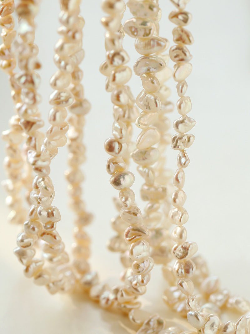 Simple Special-shaped Baroque Pearl Necklace - floysun