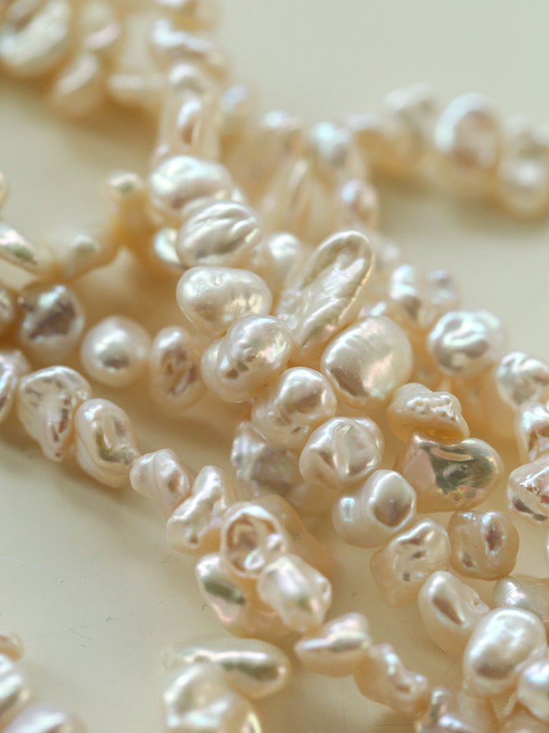 Simple Special-shaped Baroque Pearl Necklace - floysun