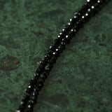 Single Large Petal Baroque Pearl Black Spinel Necklace - floysun