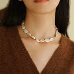 Special Shaped Baroque Pearls Collarbone Necklace - floysun