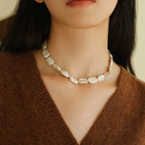 Special Shaped Baroque Pearls Collarbone Necklace - floysun