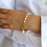Spliced Chain Pearl Y- Bracelet - floysun