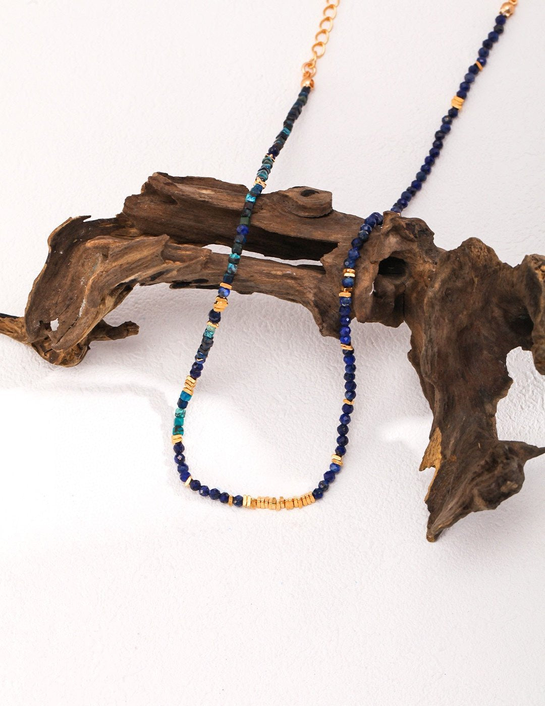 Sterling Silver Lapis Lazuli Broken Silver Necklaces - floysun
