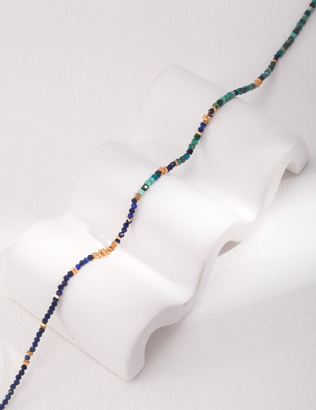 Sterling Silver Lapis Lazuli Broken Silver Necklaces - floysun