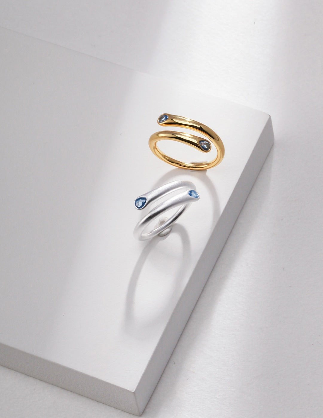 Sterling Silver Minimalist Sapphire Rings - floysun