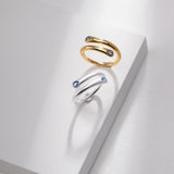 Sterling Silver Minimalist Sapphire Rings - floysun