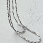 Swarovski Grey 4mm Pearl Long Necklace - floysun
