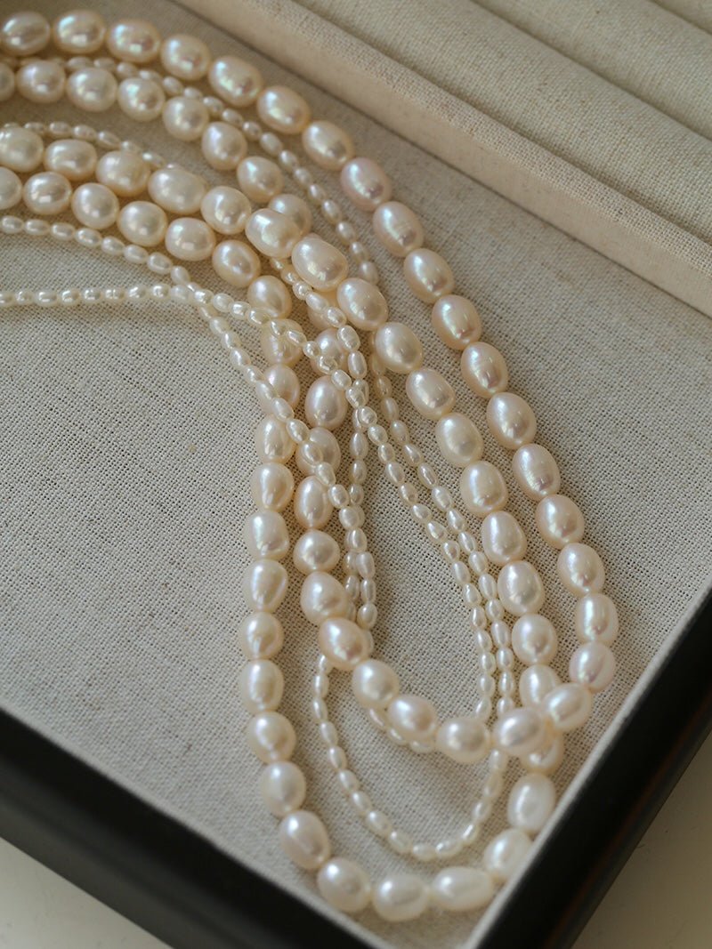 Two-layer Large and Small Pearl Long Necklaces - floysun