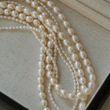 Two-layer Large and Small Pearl Long Necklaces - floysun