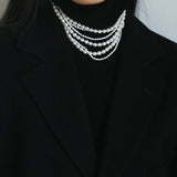 Two-layer Large and Small Pearl Long Necklaces - floysun