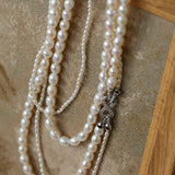 Two-layer Large and Small Pearl Long Necklaces - floysun