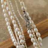 Two-layer Large and Small Pearl Long Necklaces - floysun