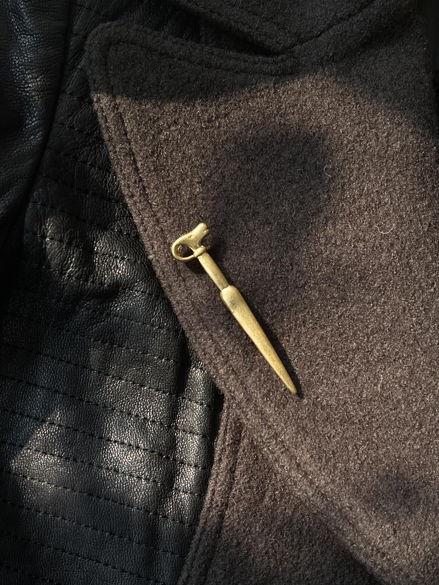 Vintage Gold-plated Sheep Head Brooch - floysun