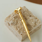 Vintage Gold-plated Sheep Head Brooch - floysun