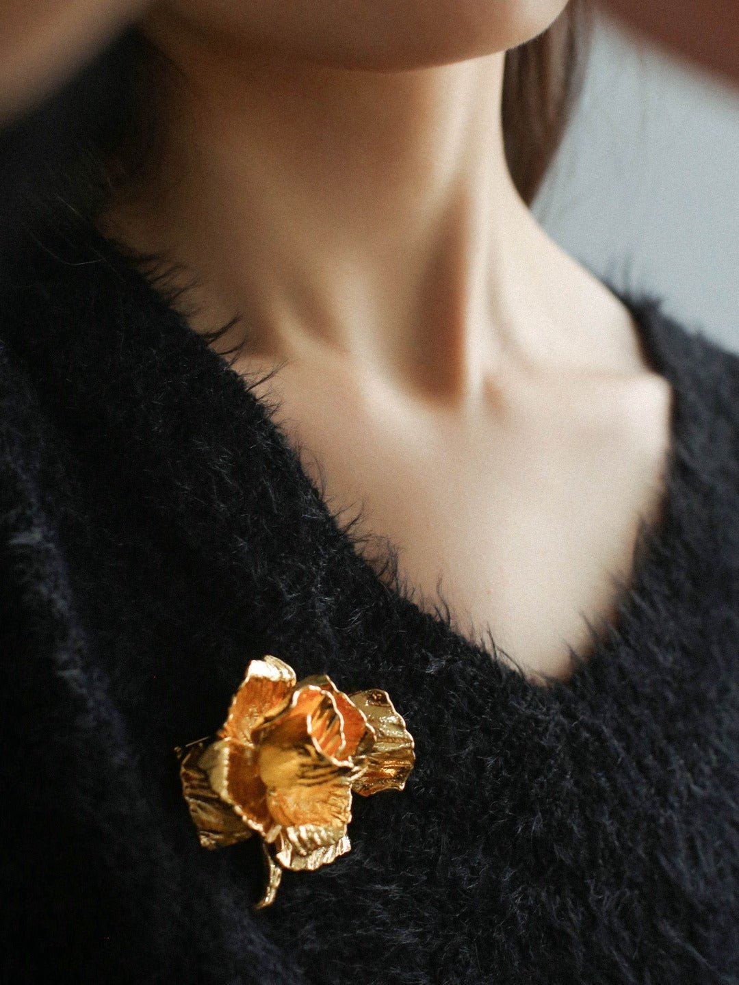 Vintage Rose Pin Brooch - floysun