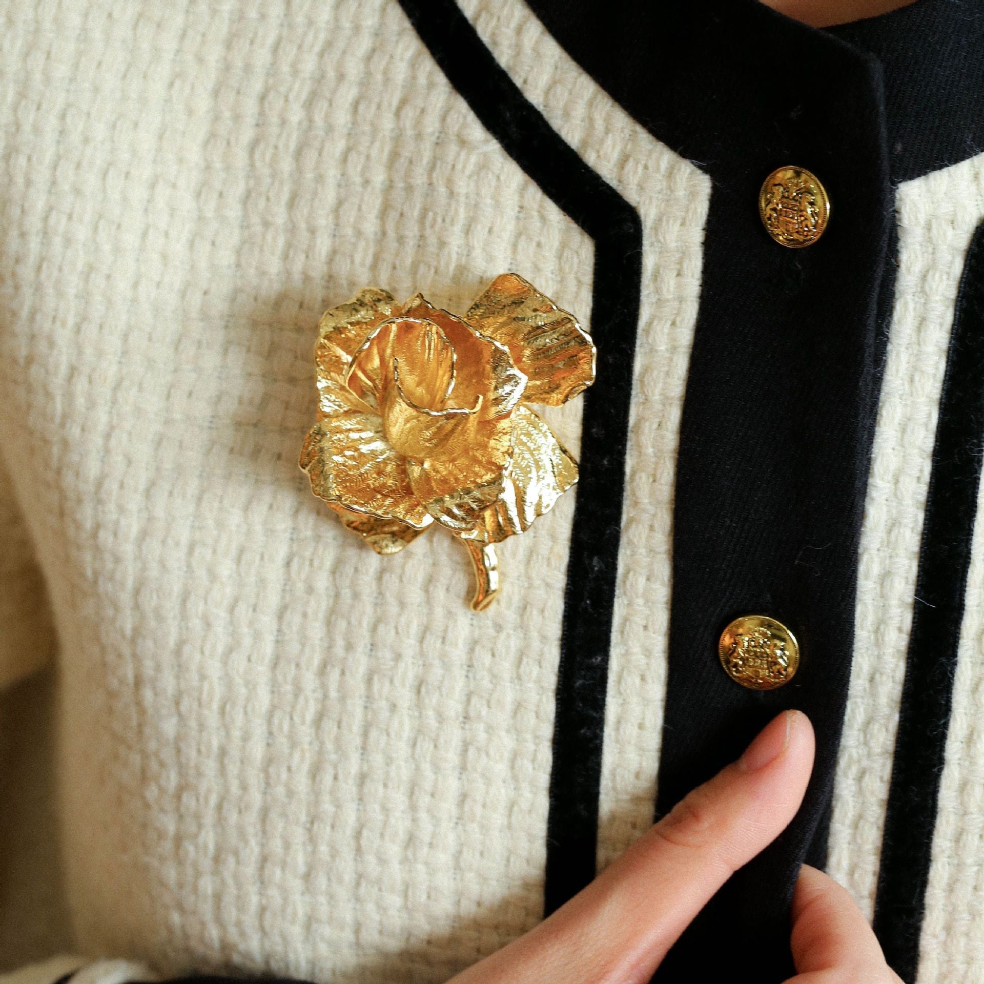 Vintage Rose Pin Brooch - floysun