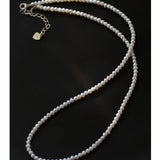 White Mini Freshwater Pearl Necklace - floysun