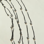 Wrinkled Baroque Black Spinel Long Necklaces - floysun