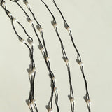 Wrinkled Baroque Black Spinel Long Necklaces - floysun