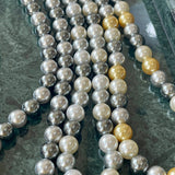 10mm Mixed-Tone Round Artificial Pearl Necklace - floysun