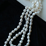 114cm Infinite Wrap Baroque Pearl Necklace - Versatile Natural Freshwater Pearl Chain - floysun