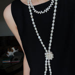 114cm Infinite Wrap Baroque Pearl Necklace - Versatile Natural Freshwater Pearl Chain - floysun