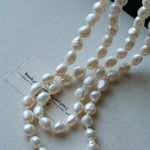 114cm Infinite Wrap Baroque Pearl Necklace - Versatile Natural Freshwater Pearl Chain - floysun