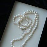 114cm Infinite Wrap Baroque Pearl Necklace - Versatile Natural Freshwater Pearl Chain - floysun