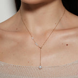 Y-chain Pearl Pendant Necklace