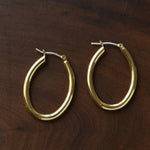 2 - in - 1 Detachable Baroque Pearl Lily Earrings - Vintage 18K Gold Hoop with Pearl Drop - floysun
