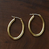 2 - in - 1 Detachable Baroque Pearl Lily Earrings - Vintage 18K Gold Hoop with Pearl Drop - floysun