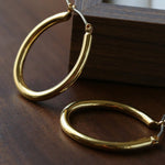 2 - in - 1 Detachable Baroque Pearl Lily Earrings - Vintage 18K Gold Hoop with Pearl Drop - floysun