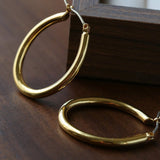 2 - in - 1 Detachable Baroque Pearl Lily Earrings - Vintage 18K Gold Hoop with Pearl Drop - floysun