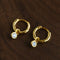 2 - in - 1 Detachable Solitaire Huggie Earrings - Petite 925 Sterling Silver Small Hoop - floysun