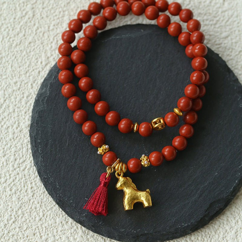 2026 Lucky Horse Red Stone Bracelet - floysun