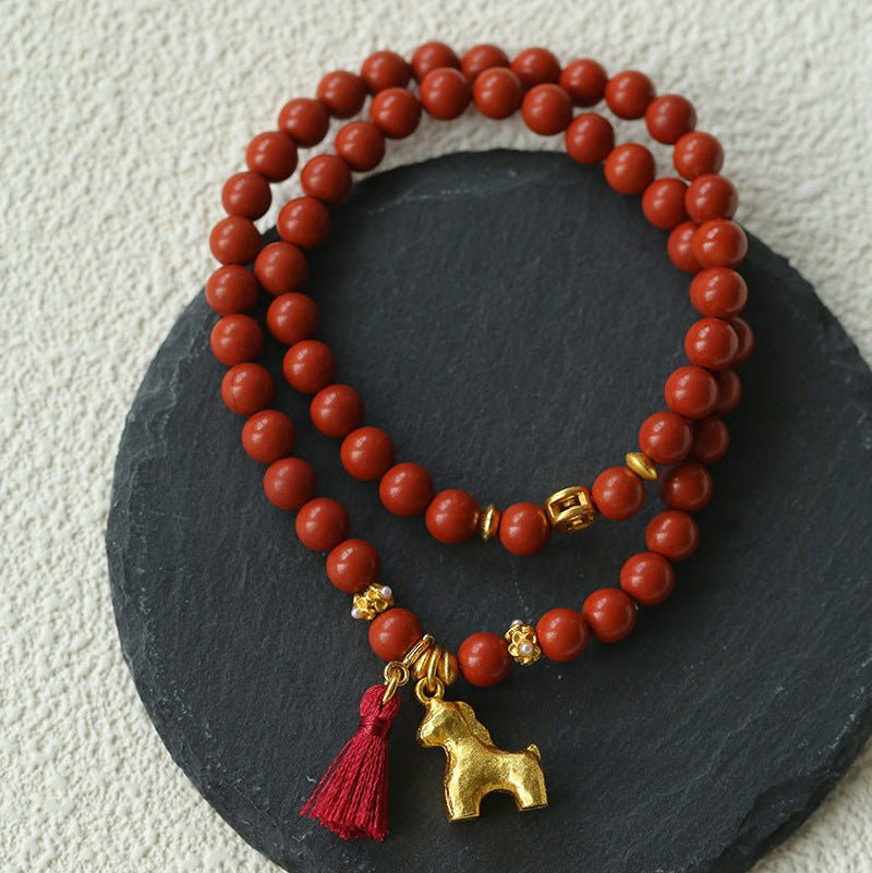 2026 Lucky Horse Red Stone Bracelet - floysun