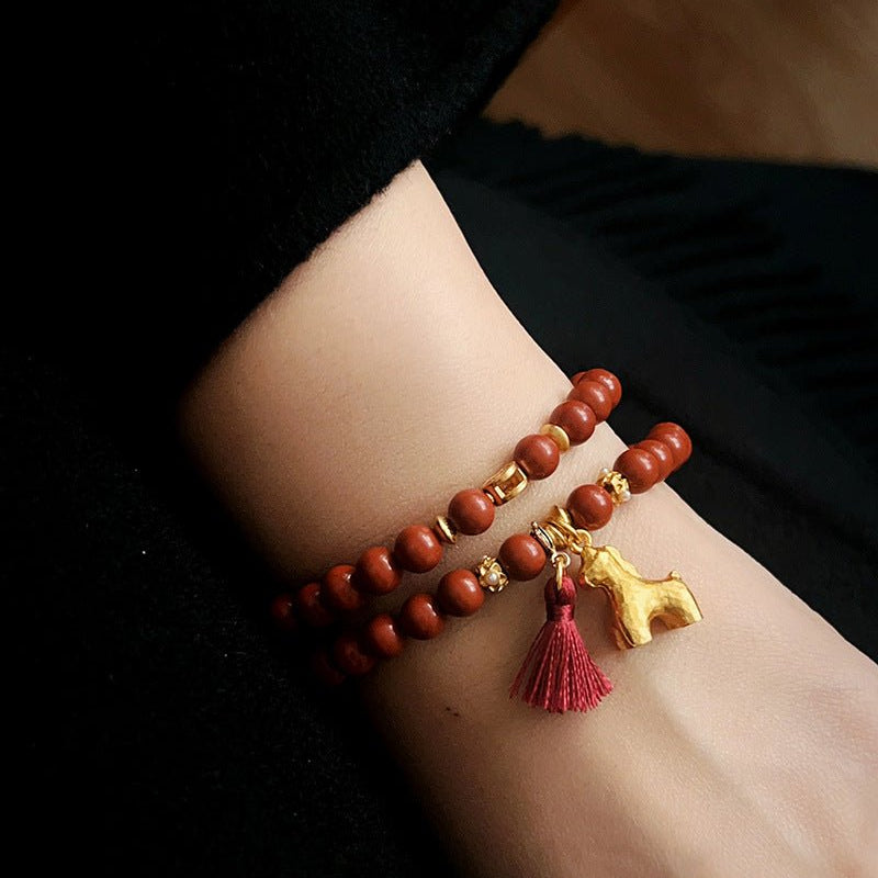 2026 Lucky Horse Red Stone Bracelet - floysun