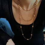 2026 Lucky Koi Red Spinel Long Necklace - floysun