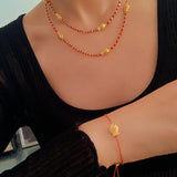 2026 Lucky Koi Red Spinel Long Necklace - floysun