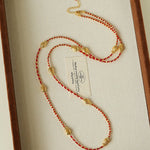2026 Lucky Koi Red Spinel Long Necklace - floysun