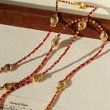 2026 Lucky Koi Red Spinel Long Necklace - floysun