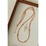 2026 Lucky Koi Red Spinel Long Necklace - floysun