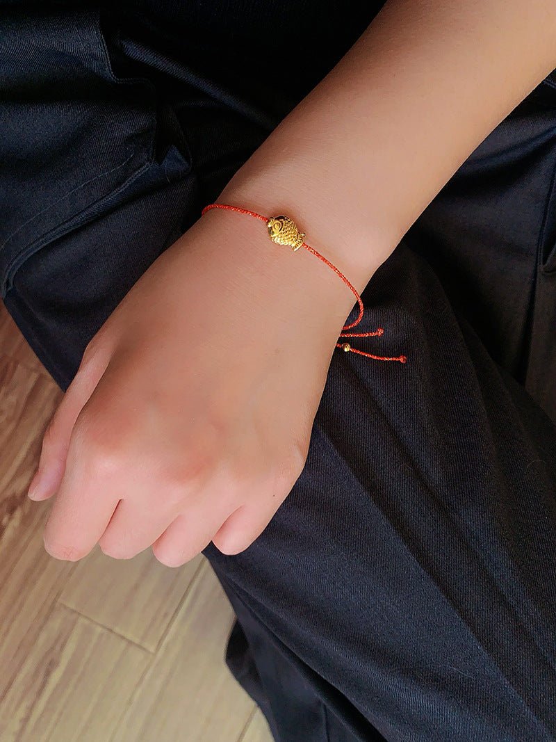 2026 Lucky Koi Red Spinel Red String Bracelet - floysun