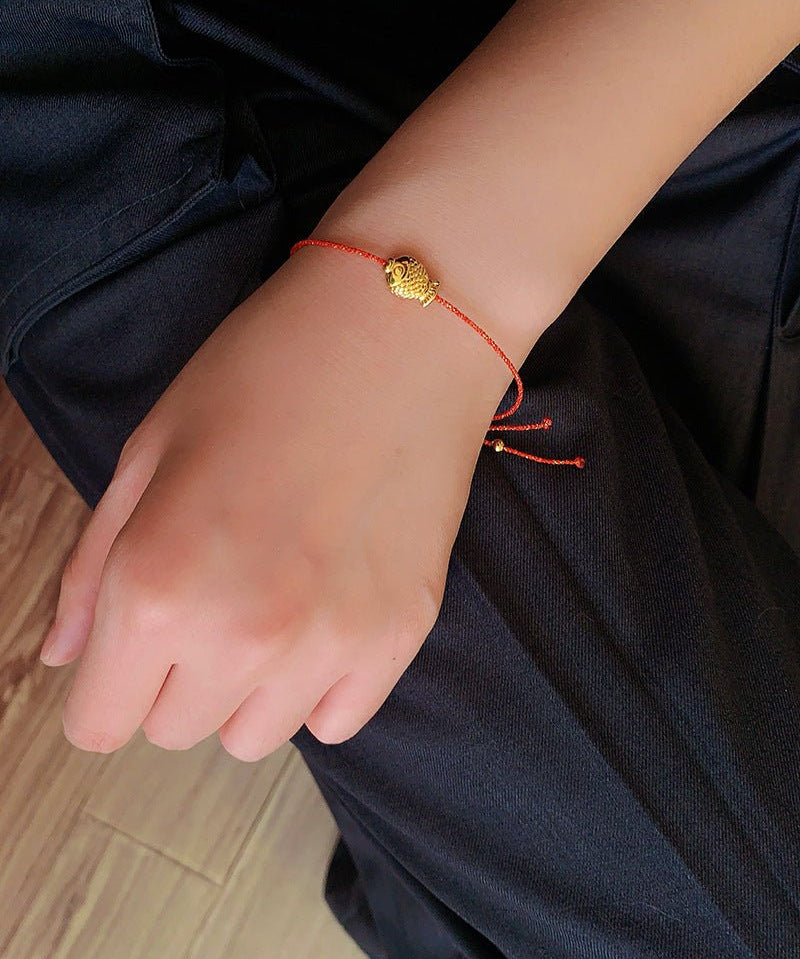 2026 Lucky Koi Red Spinel Red String Bracelet - floysun
