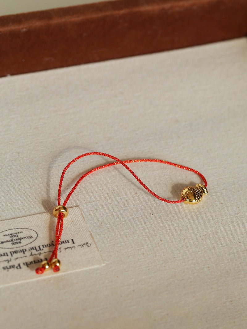 2026 Lucky Koi Red Spinel Red String Bracelet - floysun